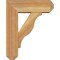 Ekena Millwork Funston Craftsman Rough Sawn Bracket w/ Offset Brace, Western Red Cedar, 6"W x 16"D x 20"H BKT0604X16X20FST04RWR - alternate 3